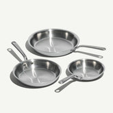 Stainless Clad Frying Pan Set