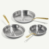 Stainless Clad Frying Pan Set