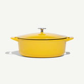 Oval Enameled Cast Iron Dutch Oven