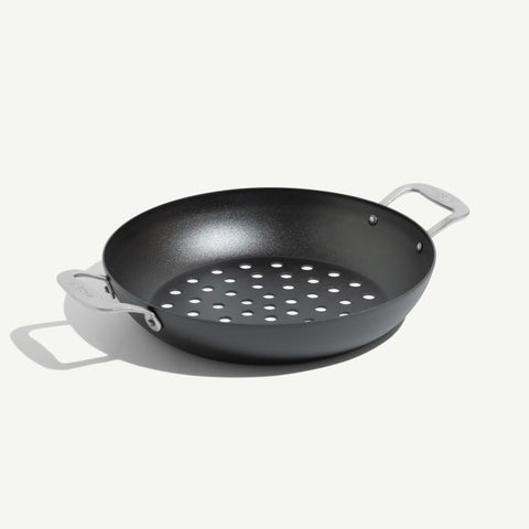 Seasoned Carbon Steel Grill Basket