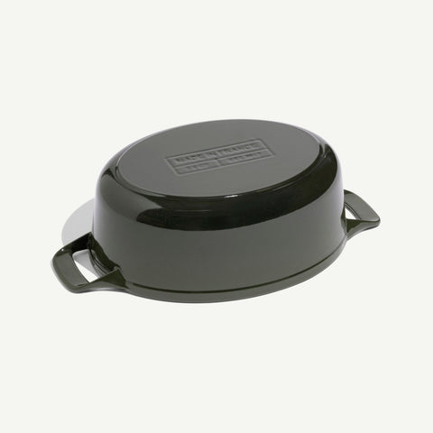 Oval Enameled Cast Iron Dutch Oven