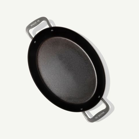 12" Seasoned Carbon Steel Gratin Dish
