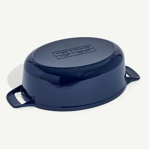 Oval Enameled Cast Iron Dutch Oven
