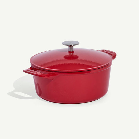 Round Enameled Cast Iron Dutch Oven