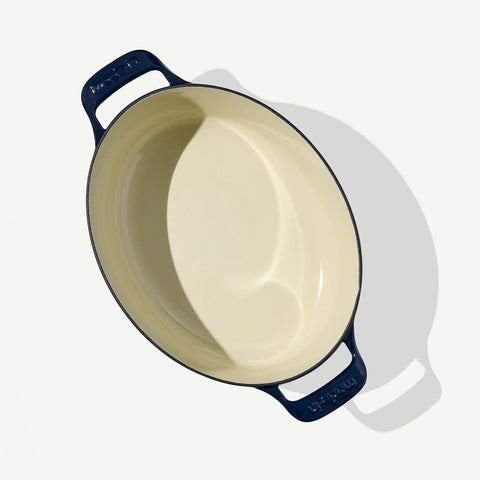 Oval Enameled Cast Iron Dutch Oven